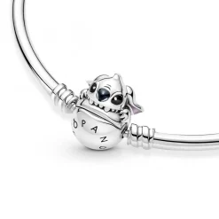 Pandora Jonc Fermoir Disney Morsure de Stitch Moments - | Femme Bracelet