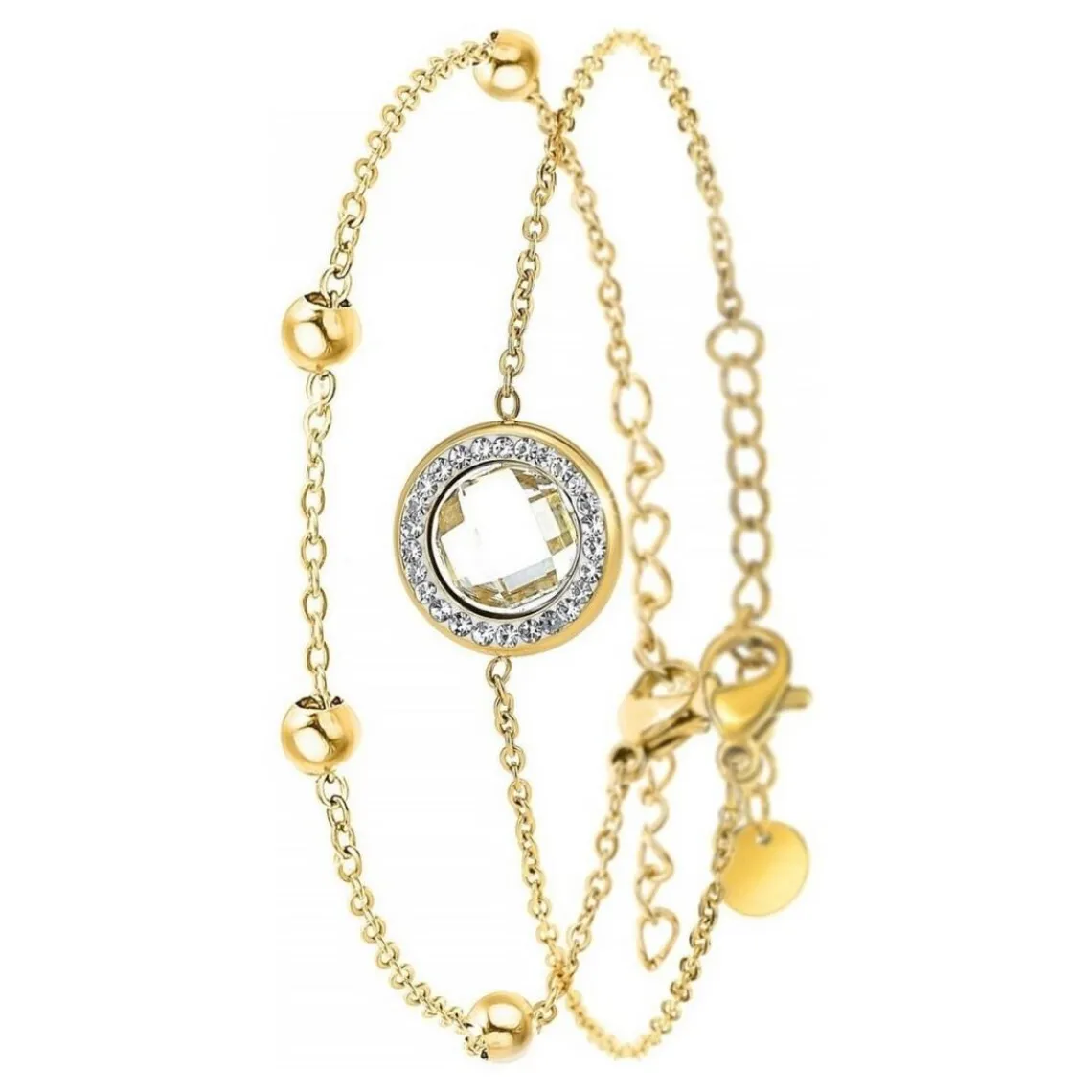 Angèle M Bijoux Lot de deux Bracelets Femme Angèle M B2125-BLANC+B2371-DORE | Femme Bracelet