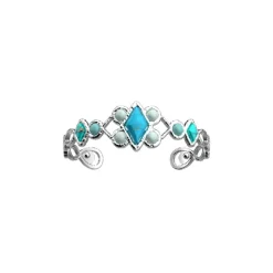 Les Georgettes Manchette Femme 70451971611000 Argent Agate P-Rosace 14 Mm | Femme Bracelet
