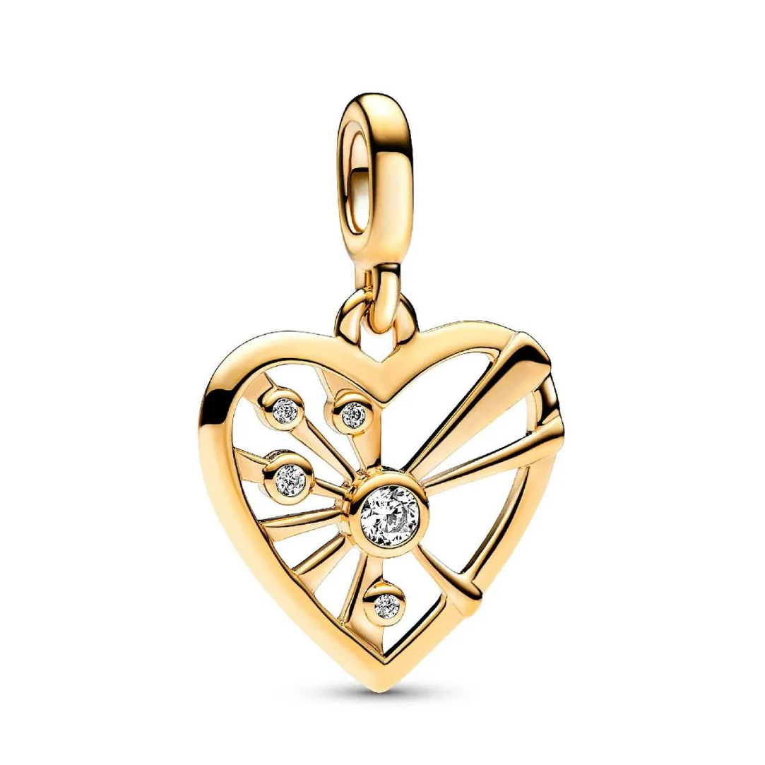 Pandora Médaillon Rayons et Cœur ME | Femme Charms