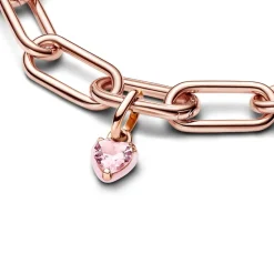 Pandora Mini Dangle Cœur Chakra Rose ME | Femme Charms