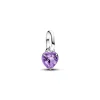 Pandora Mini Dangle Cœur Chakra Violet ME | Femme Charms