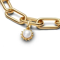 Pandora Mini Dangle Soleil et Perle de Culture d’Eau Douce Traitée ME | Femme Charms