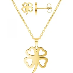 Angèle M Bijoux Parure femme Angèle M B2149-DORE | Femme Collier Et Pendentif