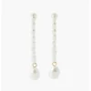 Balaboosté Pendantes Femme Bo Crochet Avec Tige En Perles - 3502456532137 Métal Blanc | Femme Boucles D'Oreilles