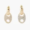 Balaboosté Pendantes Femme Petite Poussette Avec Grain De Café Pave - 3502456532304 Métal Doré | Femme Boucles D'Oreilles