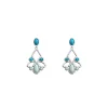 Les Georgettes Pendantes 70443441611000 Argent Agate P-Rosace 16 Mm | Femme Boucles D'Oreilles