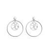 Les Georgettes Pendantes 70438591600000 Argent Agate Reptile 16/32 Mm | Femme Boucles D'Oreilles