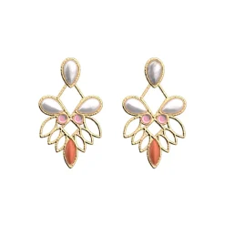 Les Georgettes Pendantes 70443431908000 Doré P-Rosace | Femme Boucles D'Oreilles