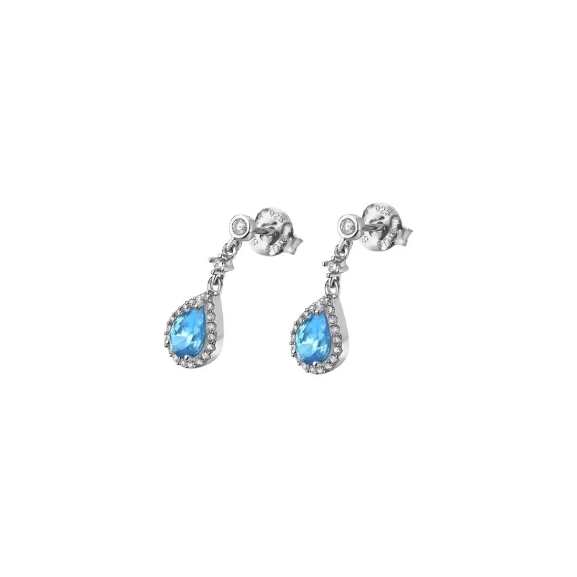Lotus Silver Pendantes Glam LP1592-4-3 Argent Bleu | Femme Boucles D'Oreilles