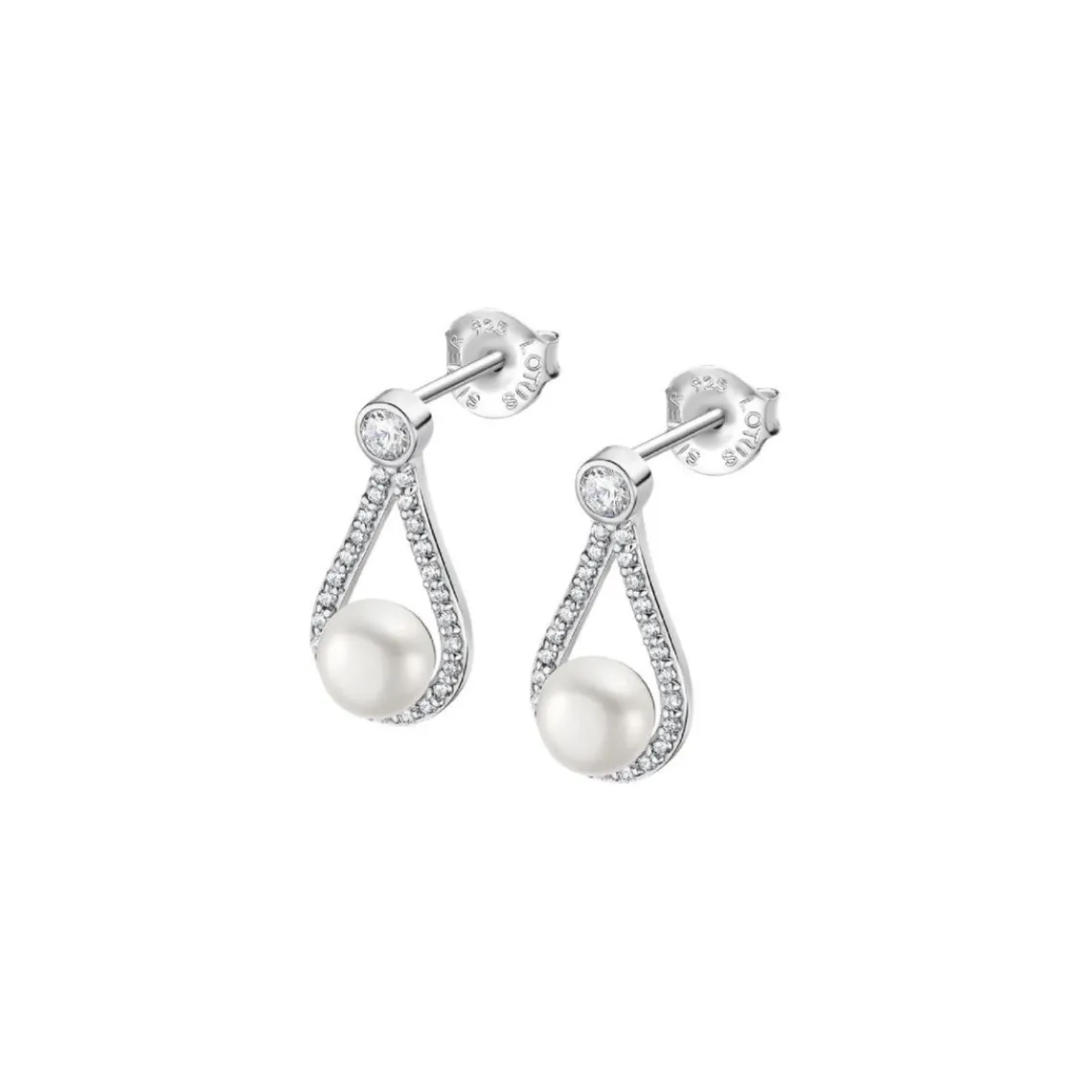 Lotus Silver Pendantes Pearls LP3481-4-1 Argent | Femme Boucles D'Oreilles