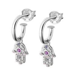 Lotus Silver Pendantes Rainbow LP1989-4-3 Argent Rose | Femme Boucles D'Oreilles