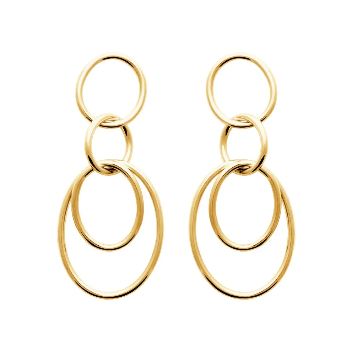 Maison de la Bijouterie Pendantes Sensimio Y3035600 Plaqué or | Femme Boucles D'Oreilles
