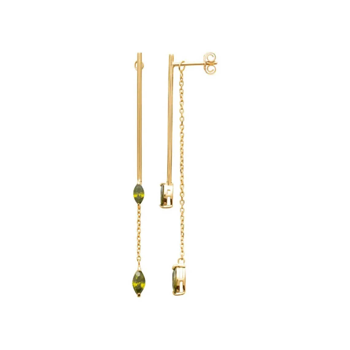 Maison de la Bijouterie Pendantes Sensimio Y3034W50 Plaqué or | Femme Boucles D'Oreilles