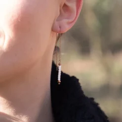 Sloya Pendantes Lumia en pierres de Lune | Femme Boucles D'Oreilles