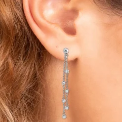 So Charm Bijoux Pendantes So Charm - B3245-ARGENT - Boucles D'Oreilles Argentées | Femme Boucles D'Oreilles