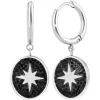 So Charm Bijoux Pendantes So Charm - B4005-ARGENT-NOIR - Boucles D'Oreilles Argentées | Femme Boucles D'Oreilles