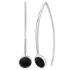 So Charm Bijoux Pendantes So Charm - B3149-ARGENT-NOIR - Boucles D'Oreilles Argentées | Femme Boucles D'Oreilles