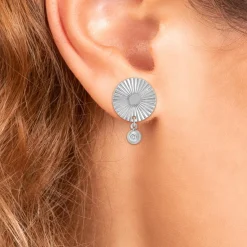 So Charm Bijoux Pendantes So Charm - BD4185-ARGENT-DIAMANT - Boucles D'Oreilles Argentées | Femme Boucles D'Oreilles