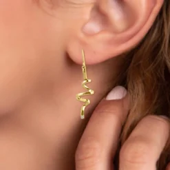 So Charm Bijoux Pendantes So Charm - BD1549-BO-DORE-DIAMANT-BlANC - Boucles D'Oreilles Dorées | Femme Boucles D'Oreilles