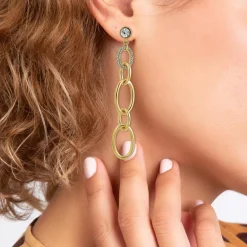 So Charm Bijoux Pendantes So Charm - B4012-DORE - Boucles D'Oreilles Dorées | Femme Boucles D'Oreilles