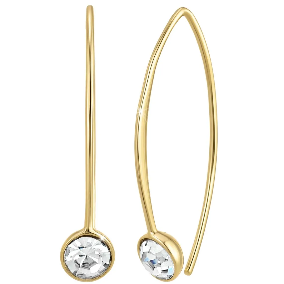So Charm Bijoux Pendantes So Charm - B3149-DORE-CRYS - Boucles D'Oreilles Dorées | Femme Boucles D'Oreilles