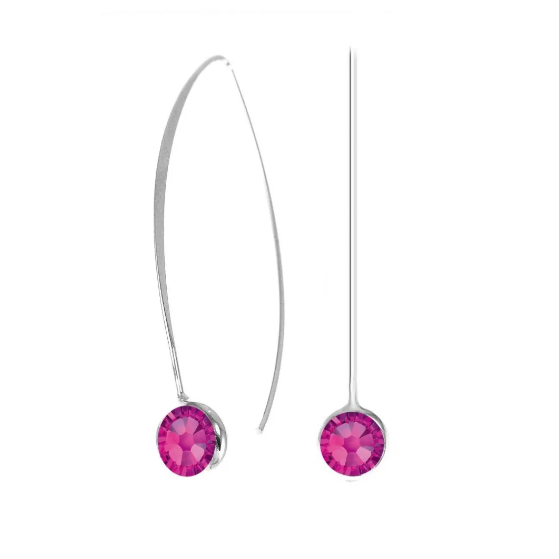 So Charm Bijoux Pendantes So Charm - BS135-FUSH - Boucles D'Oreilles Argentées | Femme Boucles D'Oreilles