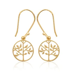 Maison de la Bijouterie Pendante-Y4U0U0-- Plaqué Or | Femme Boucles D'Oreilles