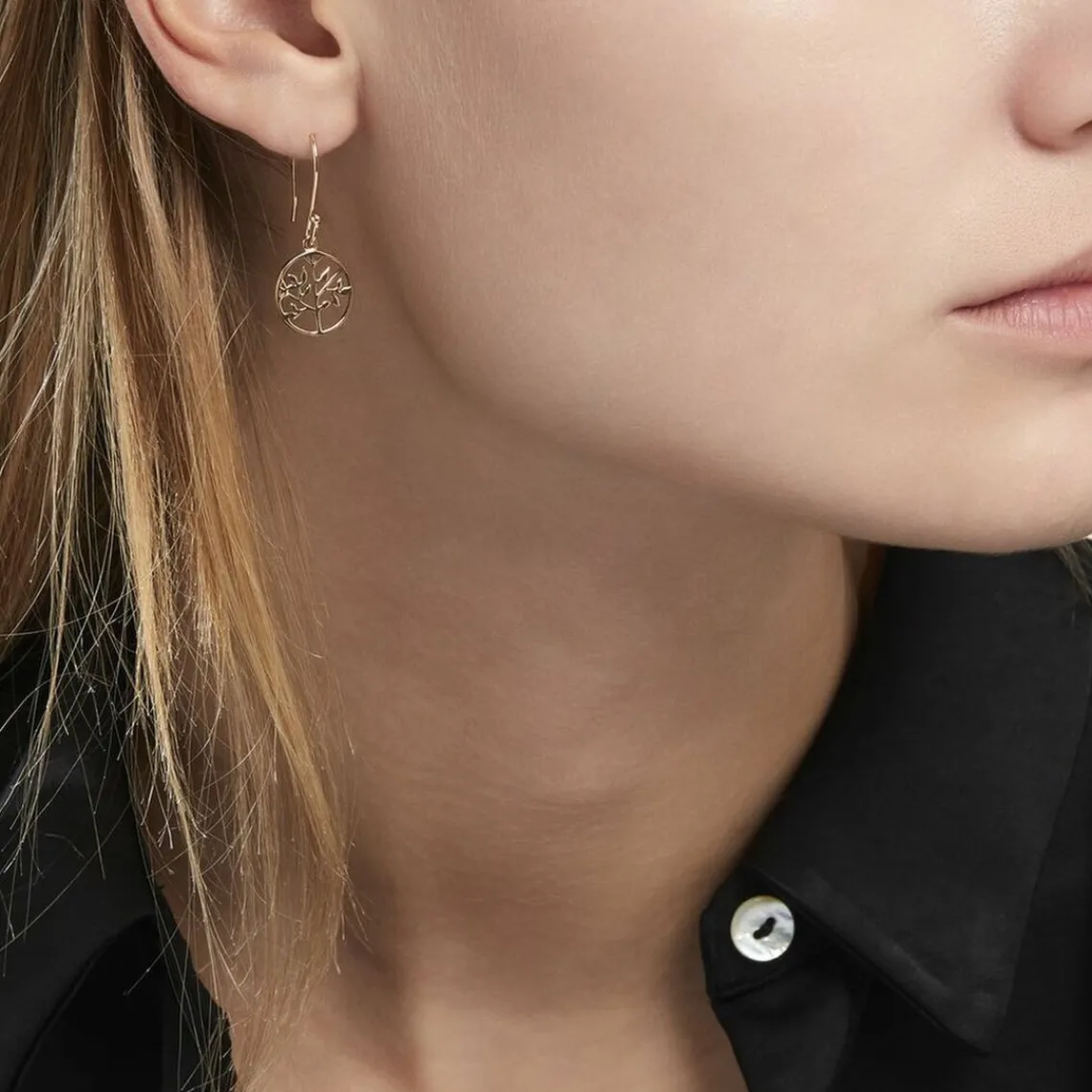 Maison de la Bijouterie Pendante-Y4U0U0-- Plaqué Or | Femme Boucles D'Oreilles