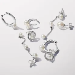 Pandora Pendants d’Oreilles Perles de Culture | Femme Boucles D'Oreilles
