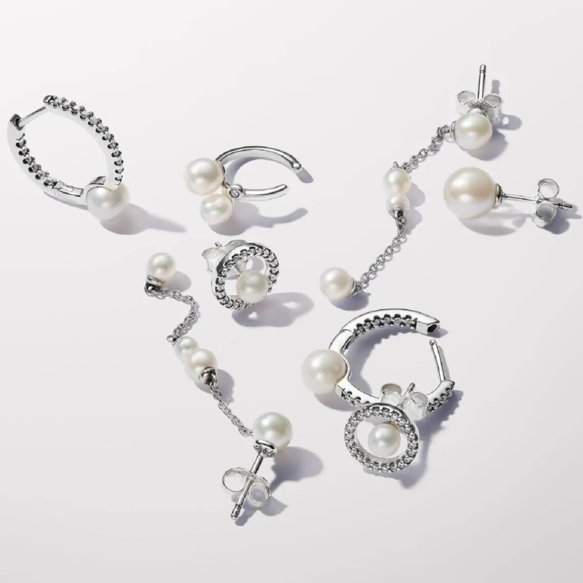 Pandora Pendants d’Oreilles Perles de Culture | Femme Boucles D'Oreilles
