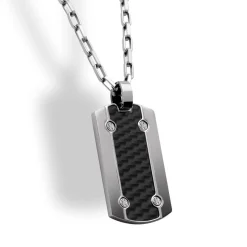 Rochet Pendentif P401381 - Pendentif Defender Bicolore Homme | Homme Colliers Et Pendentifs