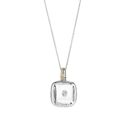 Ti Sento Pendentif - 6828MW Argent Doré Et Doublé Nacre Carré Et Pavage | Femme Collier Et Pendentif