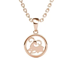 MYC-Paris Pendentif Zodiaque Bélier Or Rose | Femme Collier Et Pendentif