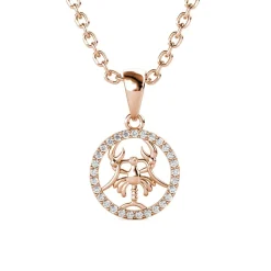 MYC-Paris Pendentif Zodiaque Cancer Or Rose | Femme Collier Et Pendentif
