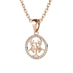 MYC-Paris Pendentif Zodiaque Cancer Or Rose | Femme Collier Et Pendentif