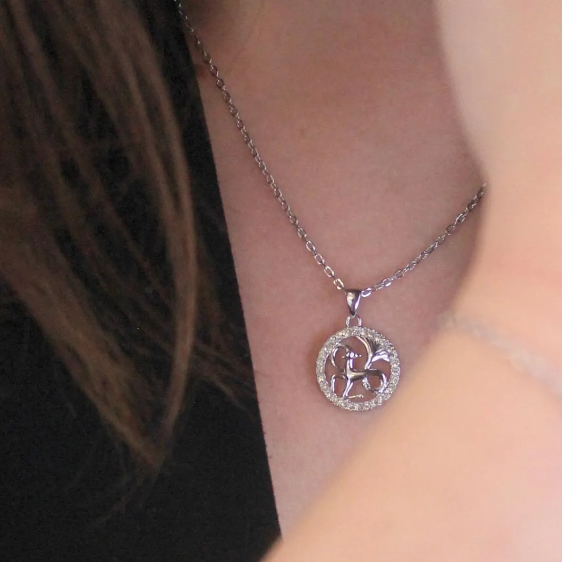 MYC-Paris Pendentif Zodiaque Capricorne Argenté | Femme Collier Et Pendentif