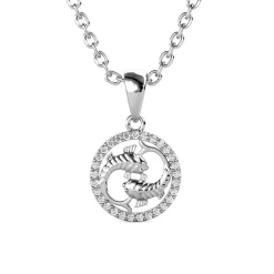 MYC-Paris Pendentif Zodiaque Poisson Argenté | Femme Collier Et Pendentif