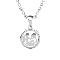 MYC-Paris Pendentif Zodiaque Verseau Argenté | Femme Collier Et Pendentif