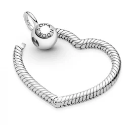 Pandora Pendentif à Charm Cœur maille serpent Moments | Femme Collier Et Pendentif