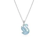 Swarovski Bijoux Pendentif Swarovski Iconic Swan Cygne Petit Bleu Métal rhodié | Femme Collier Et Pendentif