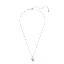 Swarovski Bijoux Pendentif Swarovski Iconic Swan Cygne Petit Bleu Métal rhodié | Femme Collier Et Pendentif