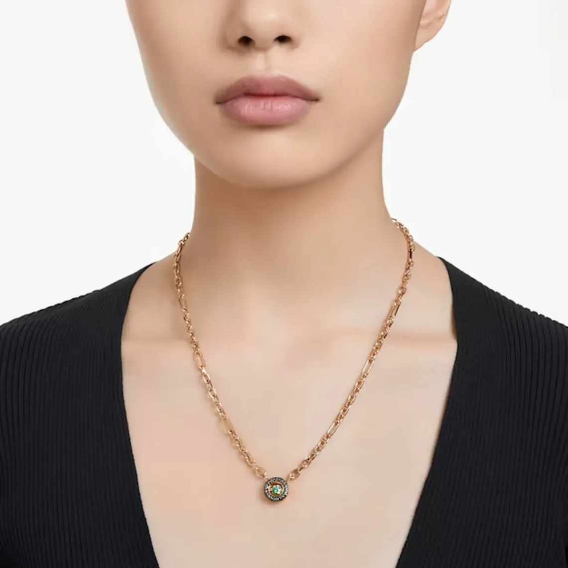 Swarovski Bijoux Pendentif Swarovski Sparkling Dc 5665238 - Green GRE/GOS | Femme Collier Et Pendentif