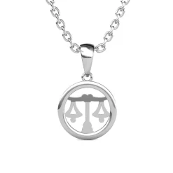 MYC-Paris Pendentif Zodiaque Balance Argenté | Femme Collier Et Pendentif