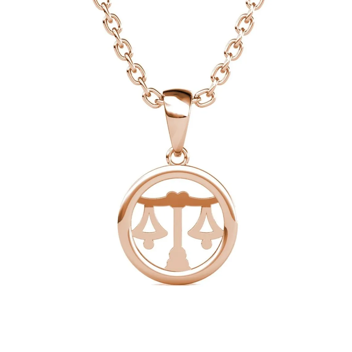 MYC-Paris Pendentif Zodiaque Balance Or Rose | Femme Collier Et Pendentif
