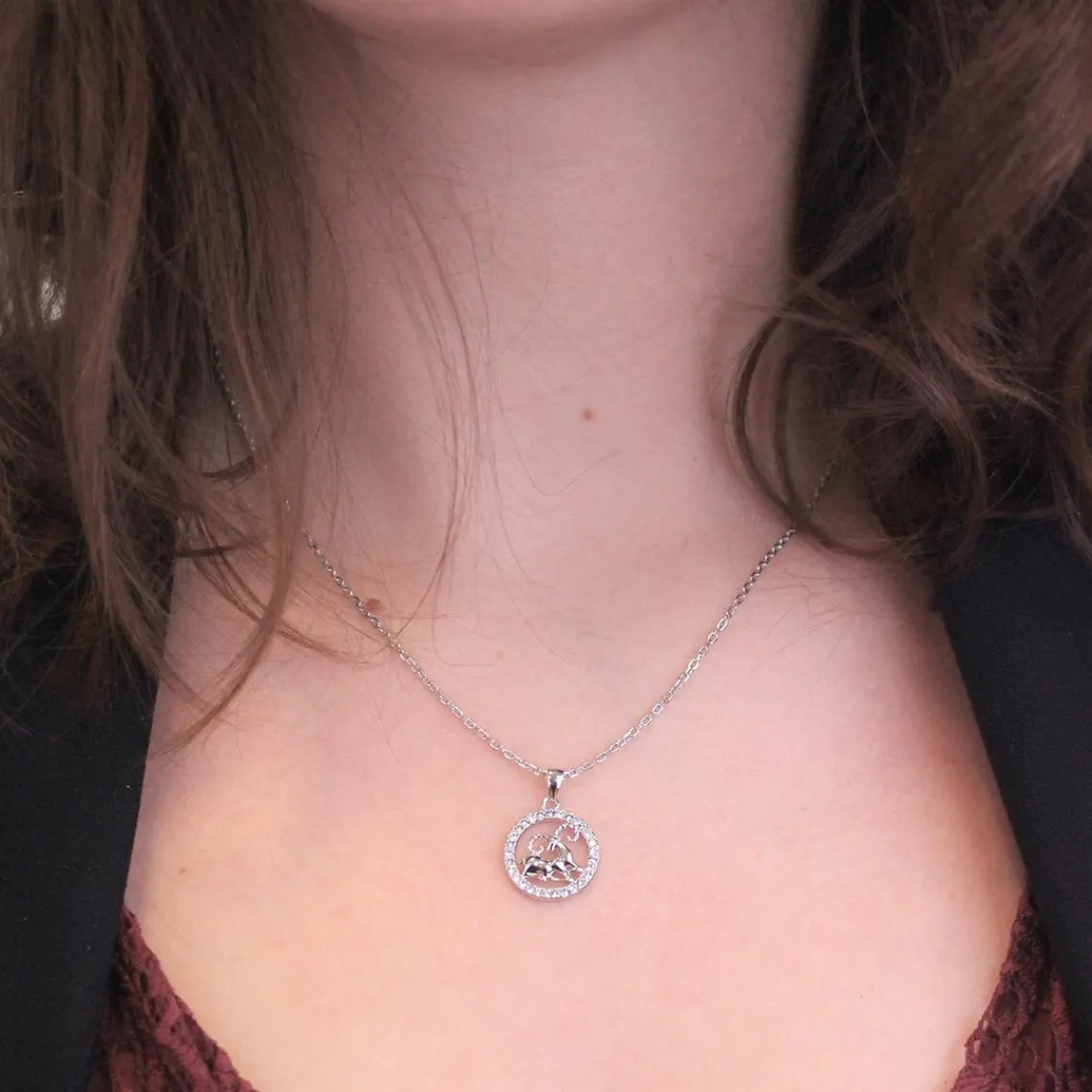 MYC-Paris Pendentif Zodiaque Bélier Argenté | Femme Collier Et Pendentif