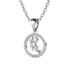MYC-Paris Pendentif Zodiaque Sagittaire Argenté | Femme Collier Et Pendentif