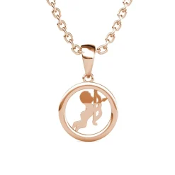 MYC-Paris Pendentif Zodiaque Sagittaire Or Rose | Femme Collier Et Pendentif