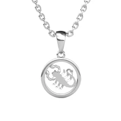 MYC-Paris Pendentif Zodiaque Scorpion Argenté | Femme Collier Et Pendentif