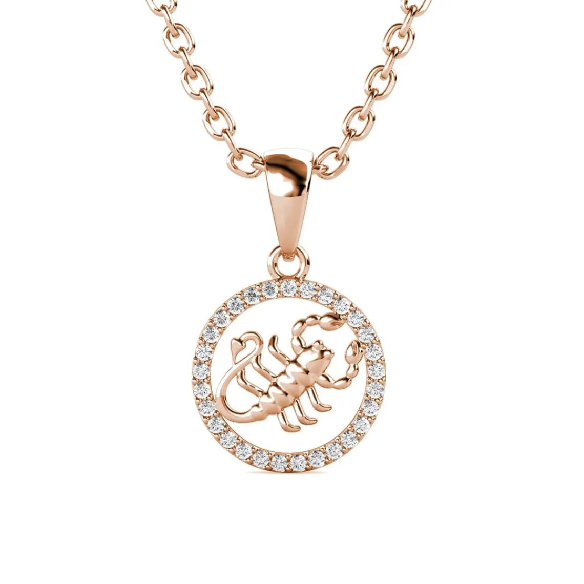 MYC-Paris Pendentif Zodiaque Scorpion Or Rose | Femme Collier Et Pendentif